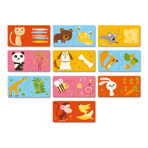 Puzzle Duo DJECO 20 peças O Jantar Está Pronto