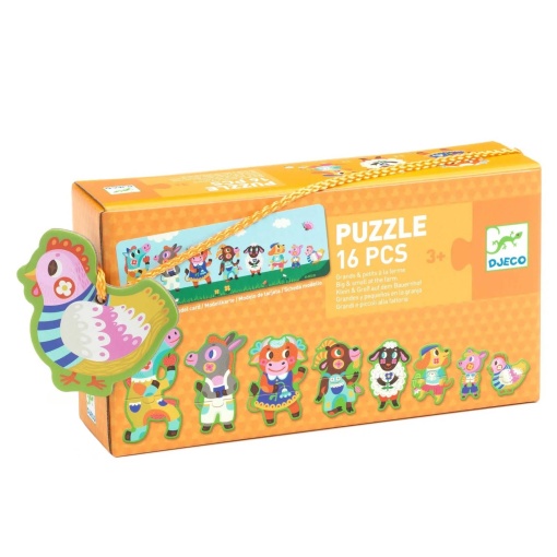 Puzzle DJECO 16 peças Ordena por Tamanho na Quinta