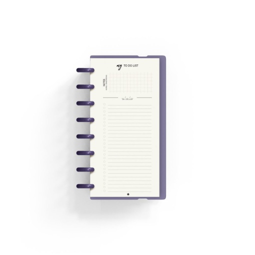 Planner semanal A5 Ingeniox My Week com check list malva
