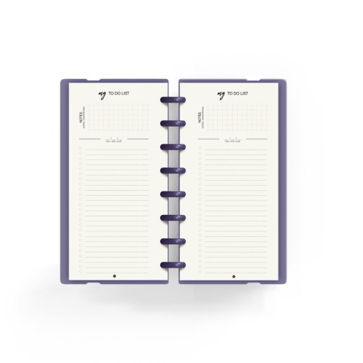 Planner semanal A5 Ingeniox My Week com check list malva