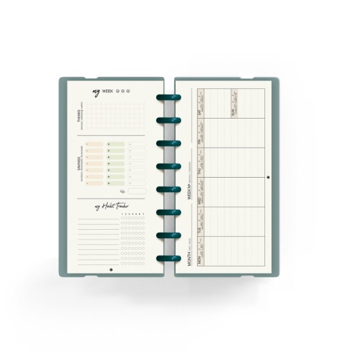 Planner Semanal A5 INGENIOX My Week com Check List Turquesa