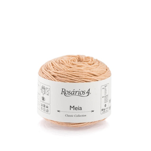 Fio de Tricot Rosários 4 Meia 50g Bege 06