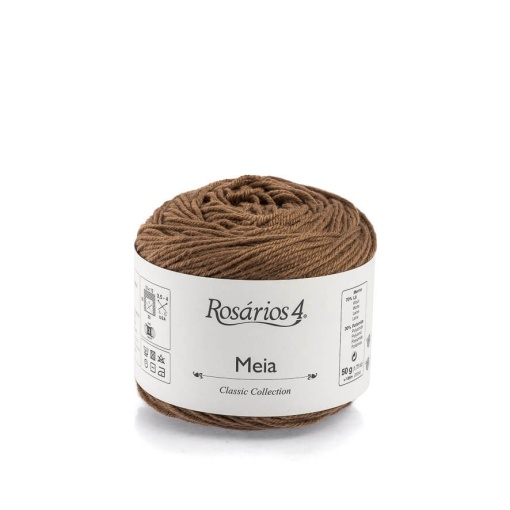 Fio de Tricot Rosários 4 Meia 50g Castanho 07