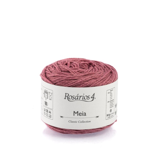 Fio de Tricot Rosários 4 Meia 50g Rosa Velho 28