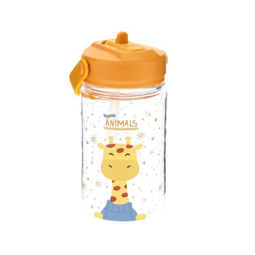 Garrafa em Tritan AUREA Kids Baby Animals Girafa 350ml