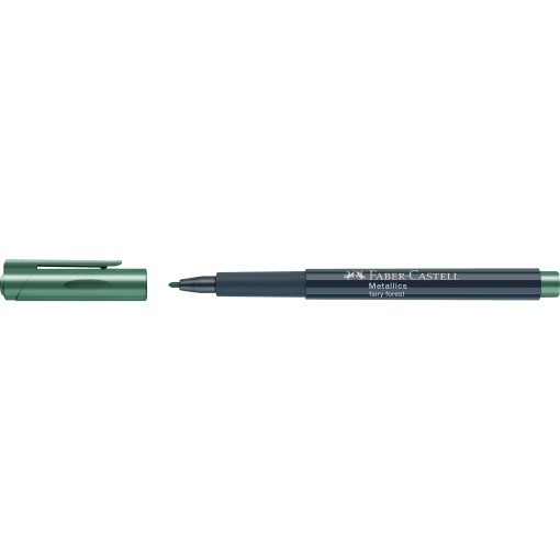 Faber-Castell Creative Studio metallic marker, forest green.