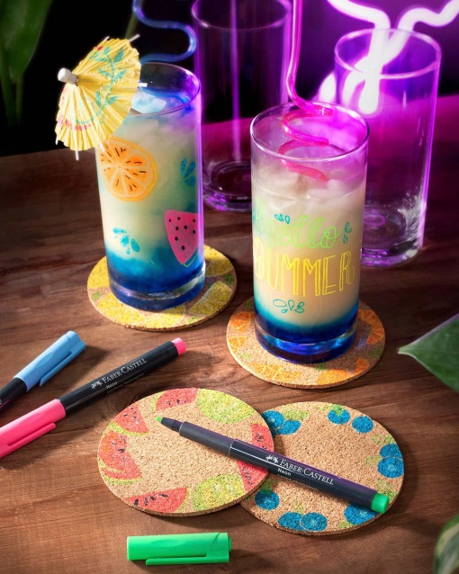 Faber-Castell Creative Studio neon marker, pink.