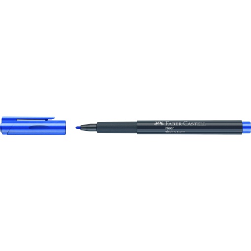 Faber-Castell Creative Studio neon marker, blue.