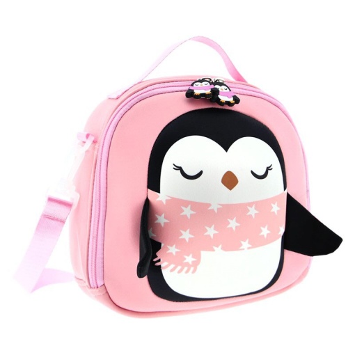 Lancheira Térmica AUREA Kids Baby Animals Pinguim 2024 22x21x9cm