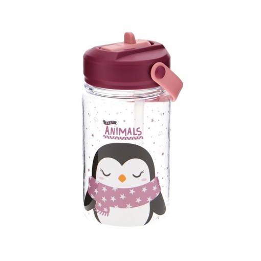 Garrafa em Tritan AUREA Kids Baby Animals Pinguim 350ml