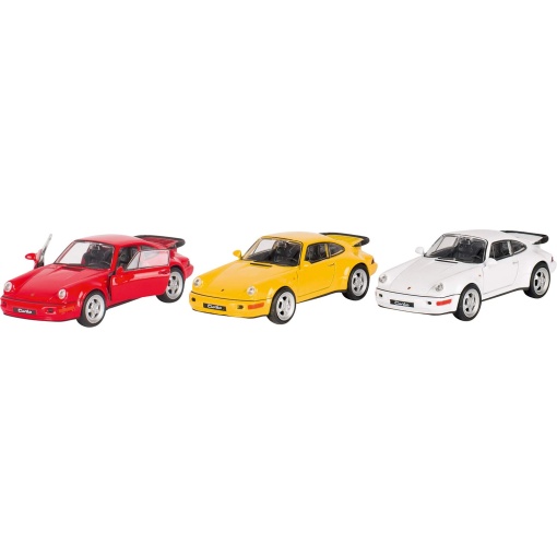 Carro Porsche 964 Turbo Miniatura 1:37 11,5cm Sortido GOKI