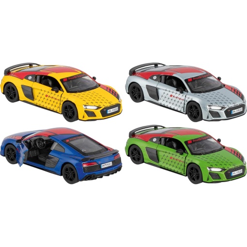 Carro Audi R8 Coupé (2020) Miniatura 1:36 12,5cm Sortido GOKI