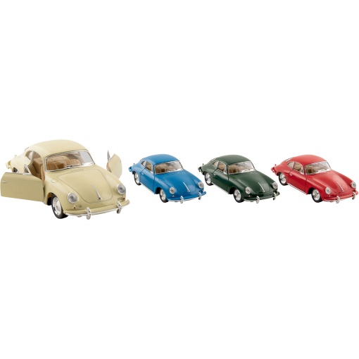 Carro Porsche 356 B Carrera 2 Miniatura 1:32 12,5cm Sortido GOKI