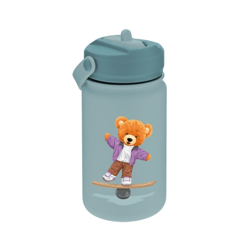 Garrafa Térmica com Adaptador Lovely Teddy Story Balance Bear 330ml