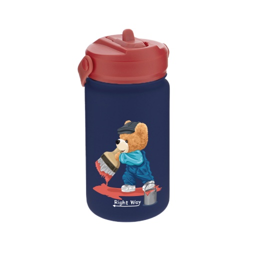 Garrafa Térmica com Adaptador Lovely Teddy Story Artist 330ml