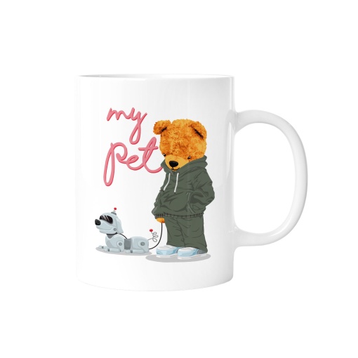 Caneca Lovely Teddy Story Robot Mate 350ml