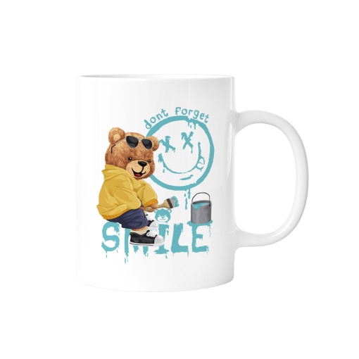 Caneca Lovely Teddy Story Smile Drip 350ml