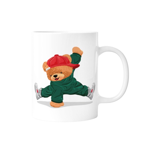 Caneca Lovely Teddy Story Street Dance 350ml