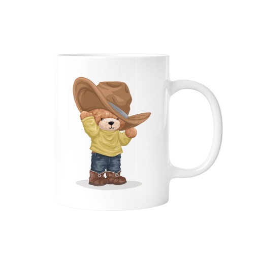 Caneca Lovely Teddy Story Cowbear 350ml