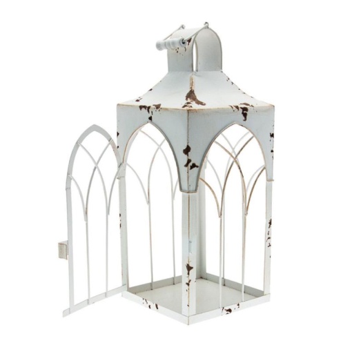 Lanterna de Metal Branca 30cm STAFIL