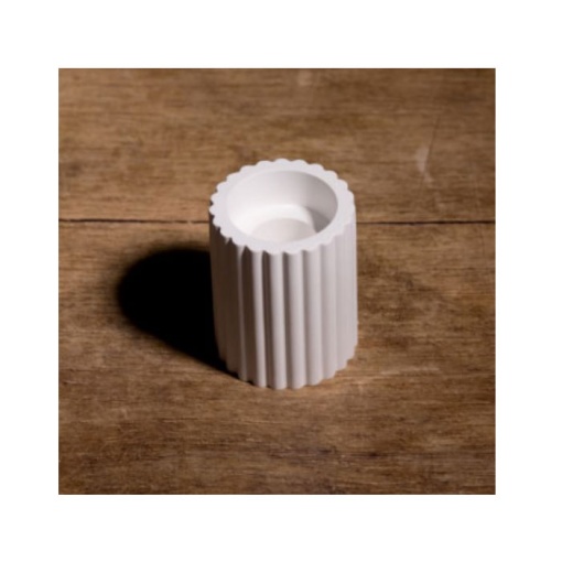 Molde de silicone para gesso suporte para vela 6x4,5cm Hobby Fun