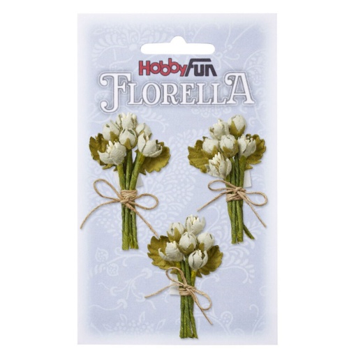 Flor de Papel 5,5cm verde Hobby Fun Florella