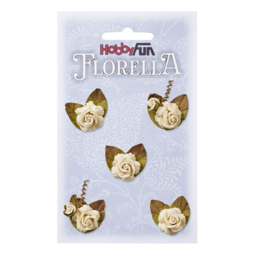 Flor de Papel 3,5cm champagne Hobby Fun Florella