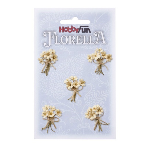 Flor de Papel 3cm creme Hobby Fun Florella