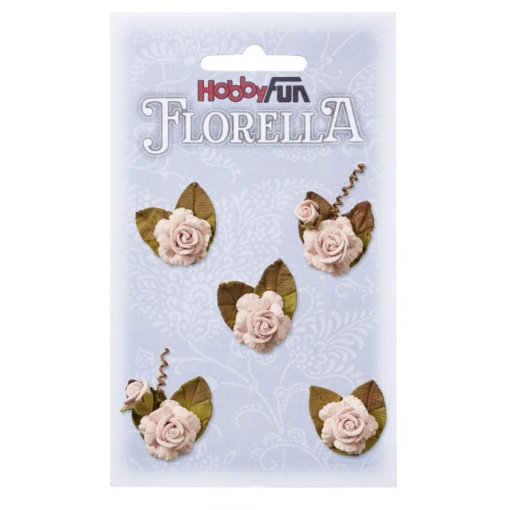 Flor de Papel 3,5cm rosa Hobby Fun Florella