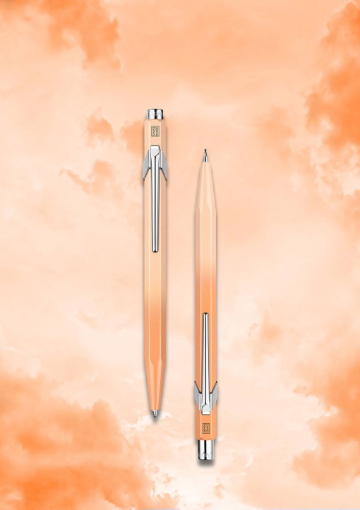 Caran d'Ache Sunset Sky ballpoint pen and 0.5mm mechanical pencil set
