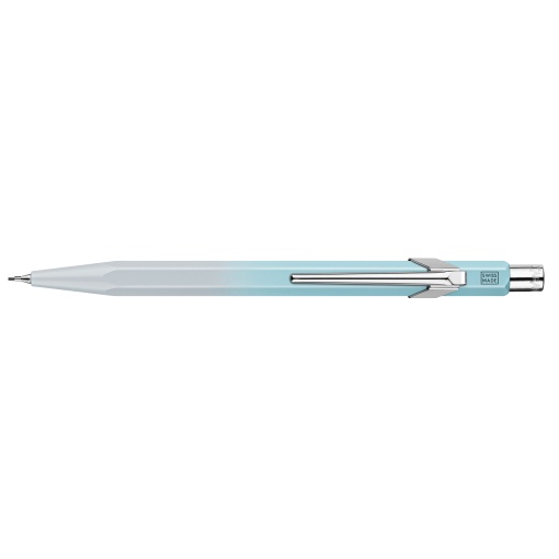 Caran d'Ache Blue Lagoon ballpoint pen and 0.5mm mechanical pencil set