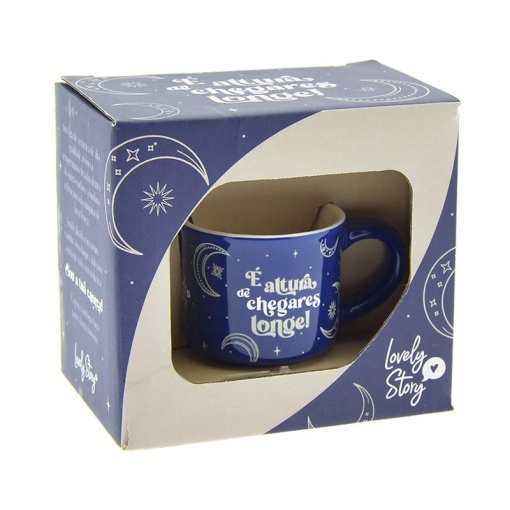 Chávena de Café Lovely Story Eclipse "É Altura de Chegares Longe" 50ml
