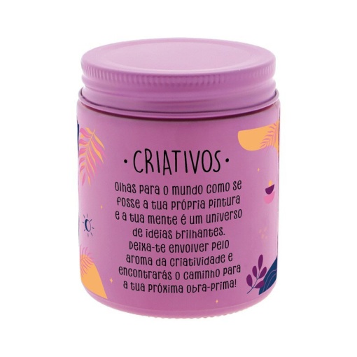 Vela Aromática AROMAME Characters "Criativos" Roxo 160g