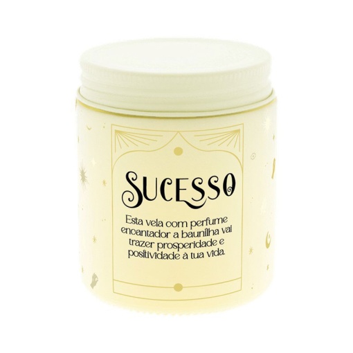 Vela Aromática AROMAME Lucky Candles "Sucesso" Amarela 160g