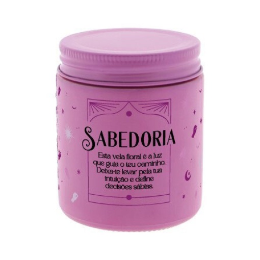 Vela Aromática AROMAME Lucky Candles "Sabedoria" Púrpura 160g