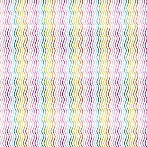 Tecido MAKOWER Revival Ripple White 1x1,12m