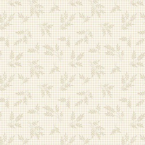 Tecido MAKOWER Plain And Simple Wheat Gingham Cream 1x1,12m
