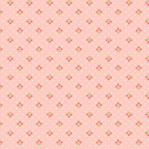 Tecido MAKOWER Plain and Simple Tri Flower Buttercream 1x1,12m 2/002o