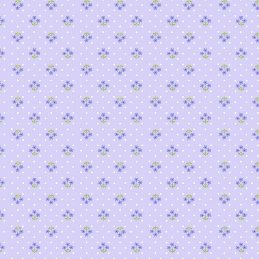 Tecido MAKOWER Plain And Simple Tri Flower Purple 1x1,12m