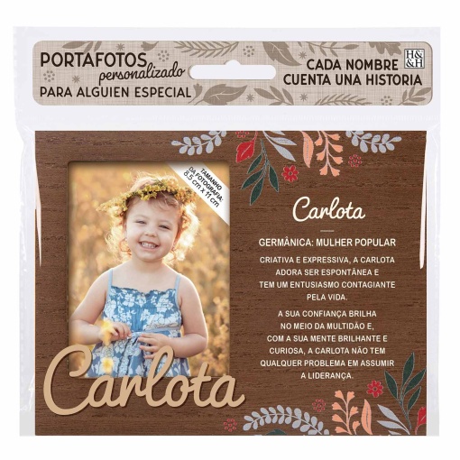 Moldura de madeira "Carlota" 18x14cm