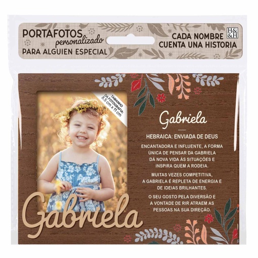 Moldura de madeira "Gabriela" 18x14cm