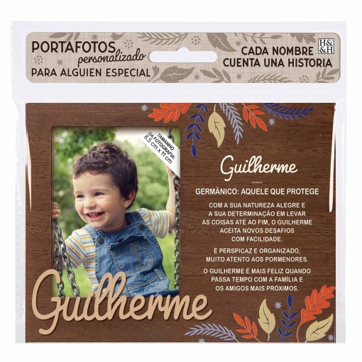 Moldura de madeira "Guilherme" 18x14cm