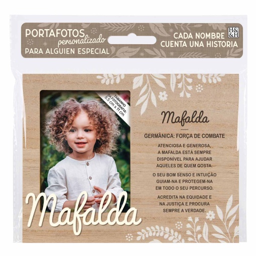 Moldura de madeira "Mafalda" 18x14cm