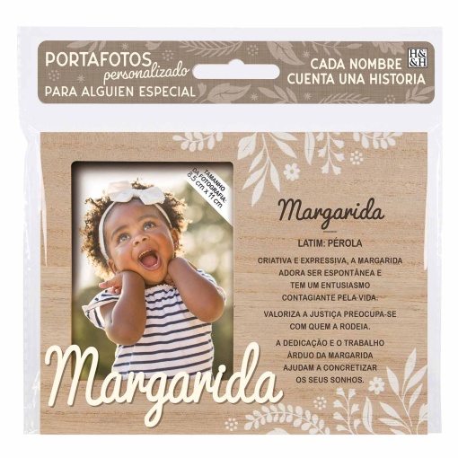 Moldura de madeira "Margarida" 18x14cm