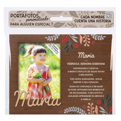 Moldura de madeira "Maria" 18x14cm