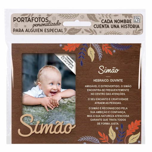 Moldura de madeira "Simão" 18x14cm