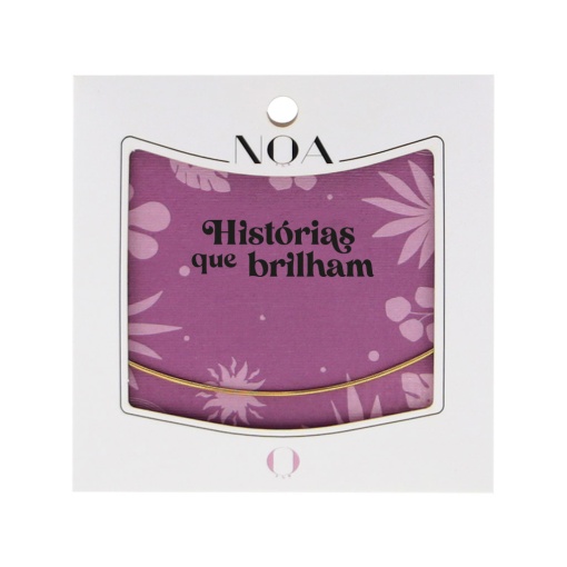 Pulseira para charms aço dourado NOA Story "Histórias que brilham"