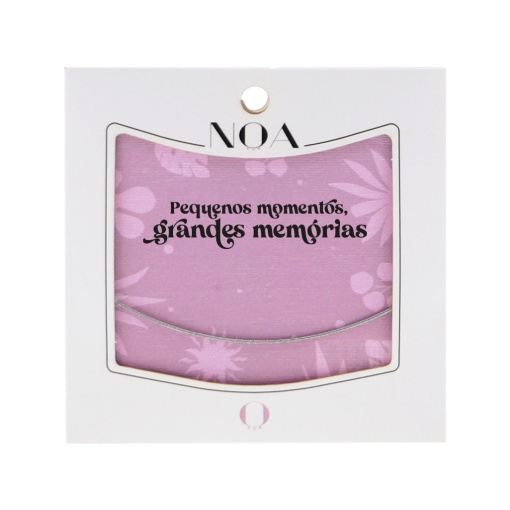 Pulseira para charms aço prateado NOA Story "Pequenos momentos..."