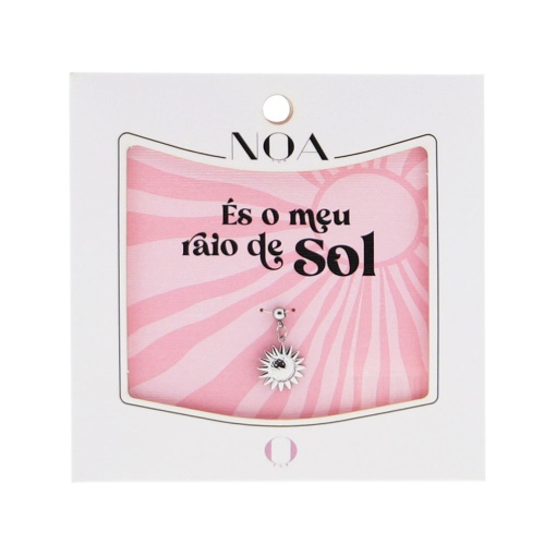 Charm Aço Prateado NOA Story Sol "És o Meu Raio de Sol"