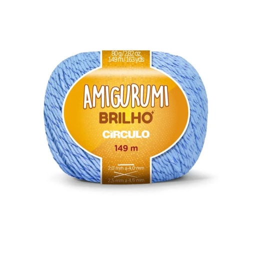 Fio de Crochet CÍRCULO Amigurumi Brilho 80g Hortência 2137
